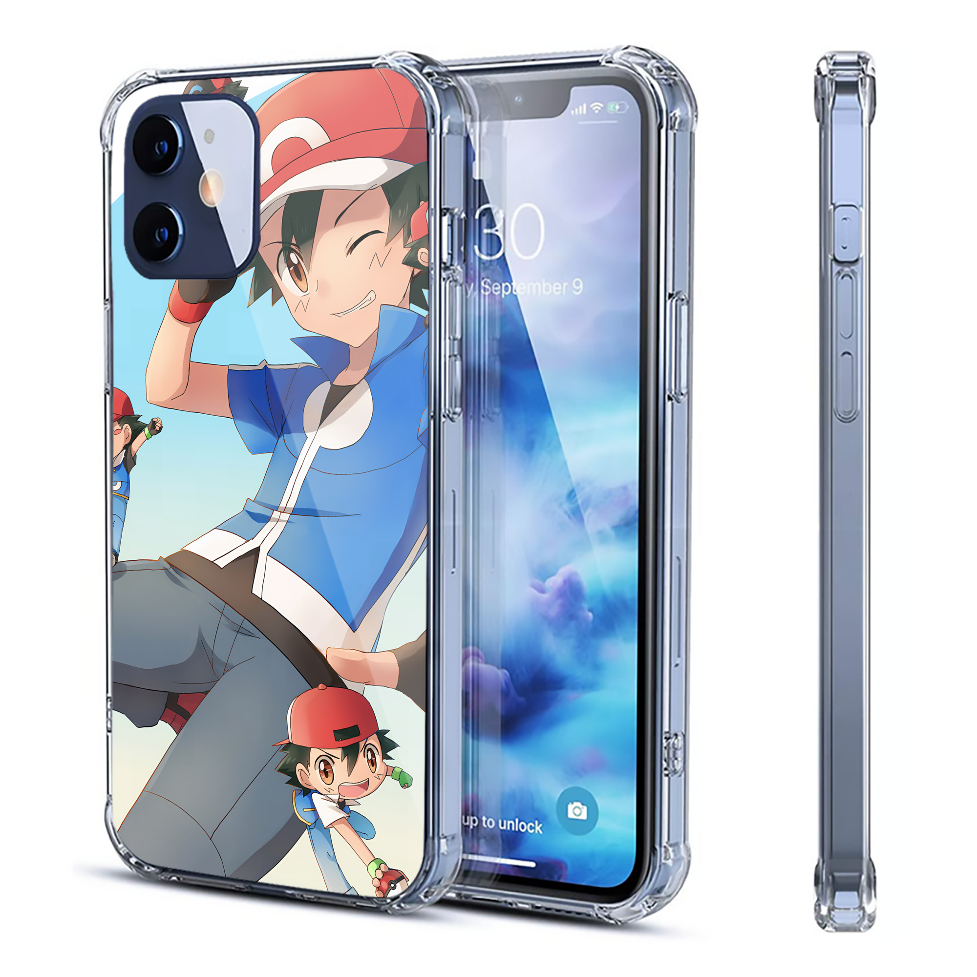 （画像用） ポケットモンスター Pokémon 【iPhone 12シリーズ対応】透明スマホケース（クリアソフトケース）